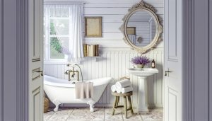 Cozy Home Decor, Cottage Lifestyle & DIY Projects | TwoStoryCottage.com 3 How to Decorate Your Bathroom with Vintage Cottage Style
