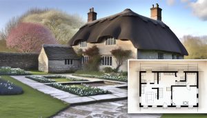 Cozy Home Decor, Cottage Lifestyle & DIY Projects | TwoStoryCottage.com 23 18th Century L Shaped Two Story English Cottage Floorplan Free