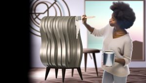 How to Apply Silver Paint to Waterfall Furniture: Art Deco Cottage