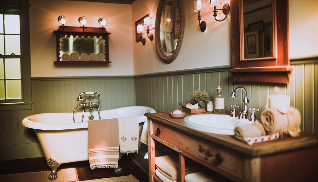 How to Decorate a Bathroom with Vintage Cottage Elements