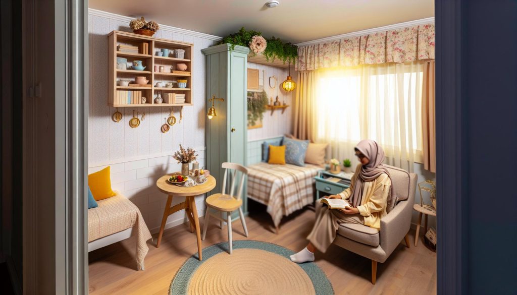 How to Decorate a Small Studio Apartment: Cottage Charm in Tiny Spaces