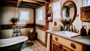 How to Decorate a Tiny Bathroom: Rustic Touches for Cozy Comfort