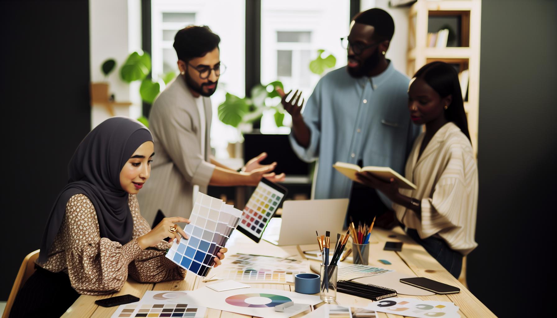 How to Decorate a Large Wall with Rustic Cottage Art 3 Selecting the Perfect Color Palette