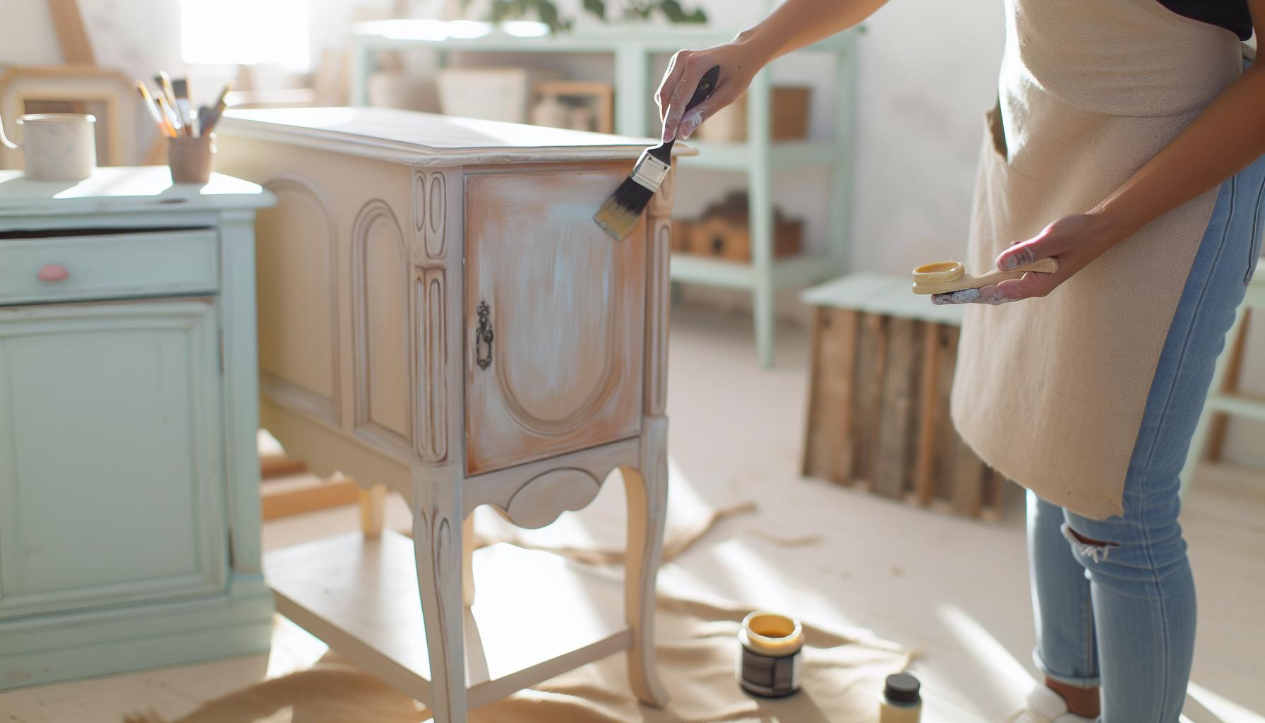How to Apply Dark Wax to Chalk Painted Furniture: Aged Charm 1 How Dark Wax Enhances Chalk Paint Charm