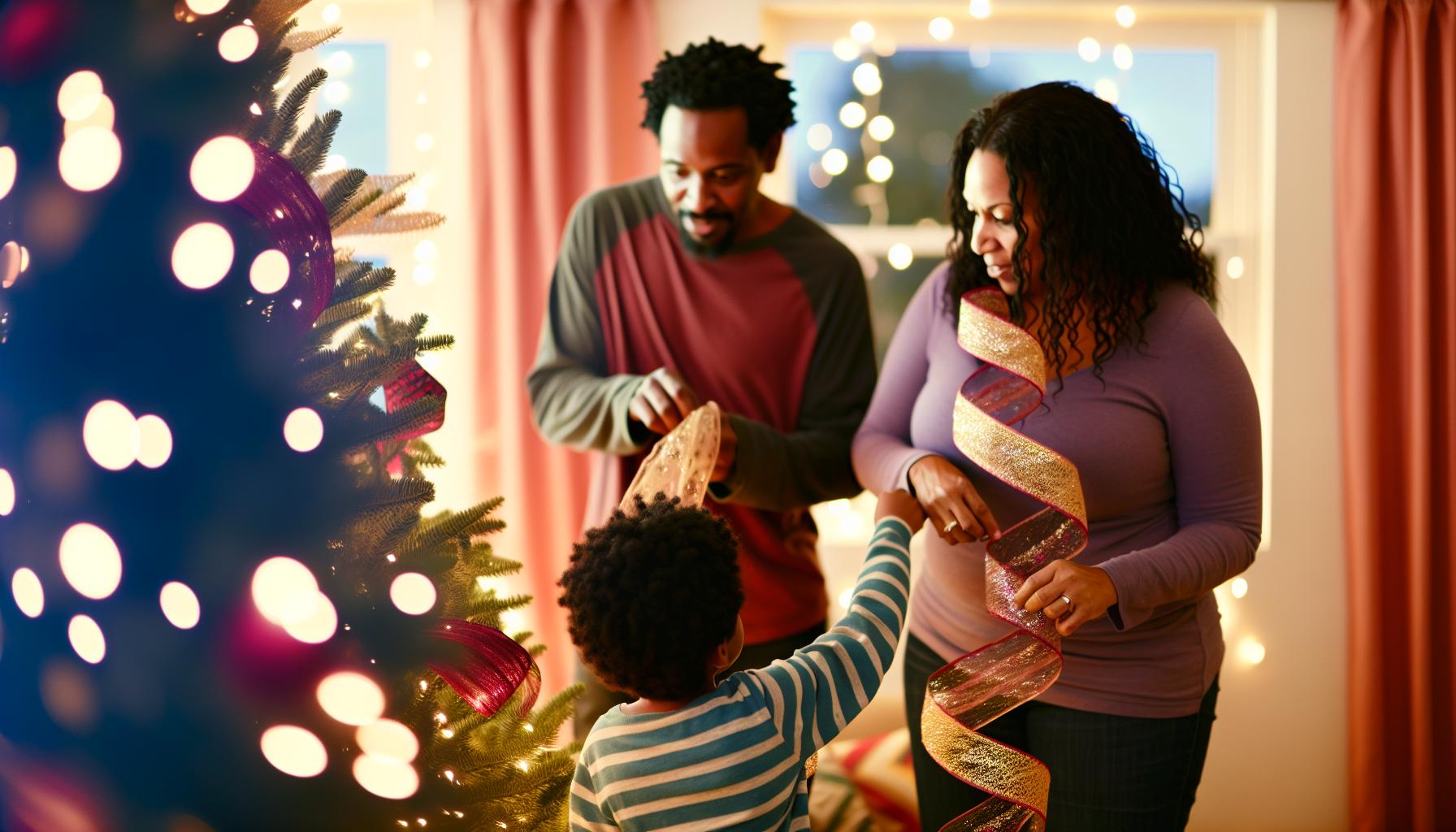 Tips for Charming Ribbon Placement on Your Tree